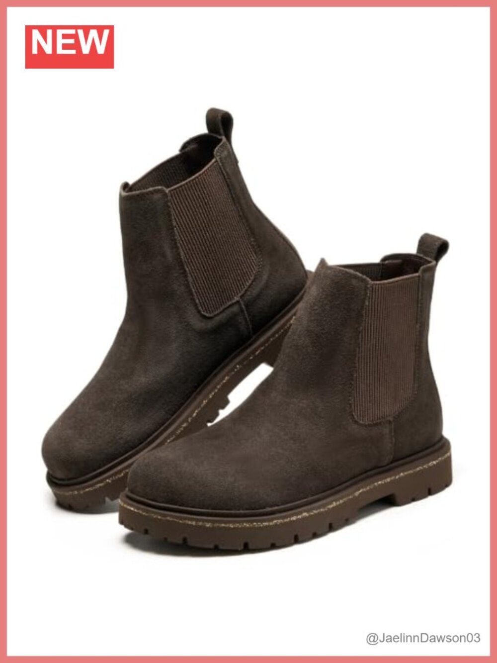 Genuine Leather Chelsea Ankle Boots Women Memory Foam Non-Slip